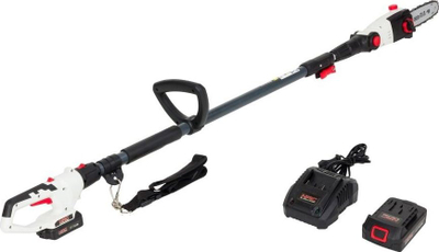Sharrë zinxhiri teleskopike me bateri NAC PCB18-AH-B15-S, 18V Li-Ion, gjatësi 190–270 cm, bardh e zi