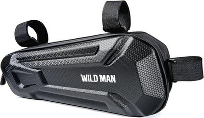 Çantë kornize biçiklete Wildman XL, 1.8L, montim me rripa, e zezë