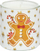 Set qirinj të parfumosur Feeric Christmas Gingerbread, 3 copë, 135g, në gota qelqi