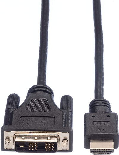 Kabllo HDMI në DVI-D Roline 11.04.5519, 1m, e zezë