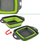 Set kulluese silikoni Home Appliances, 2 copë, e hirtë/e gjelbër