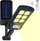Lampë solare muri outdoor, me sensor lëvizjeje, IP65, e zezë