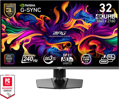 Monitor MSI MPG 322URXDE QD OLED, 32\", 4K 240Hz, i zi