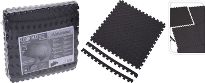 Pllaka për dysheme XQ Max Floor Mat Tiles, set me 6 copë, 40 x 40 cm, gri e errët