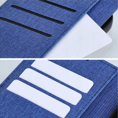 Kapak libri Gomma për iPhone 16 Pro, mbrojtës, blu
