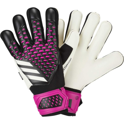 Doreza portieri Adidas Predator Match Fingersave, Soft Grip Pro, të zeza me rozë