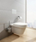 Furçë WC Ravak Chrome CR410.00, murale, gotë qelqi mat, krom