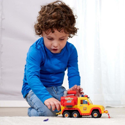 Lodër makinë Simba Fireman Sam Venus 2.0, me drita e tinguj, me figurë Penny