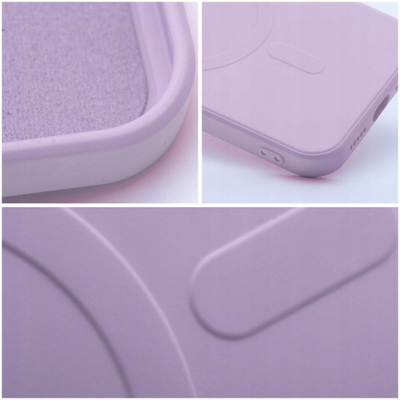 Mbulesë silikoni OEM për iPhone 12 Mini, MagSafe, rozë