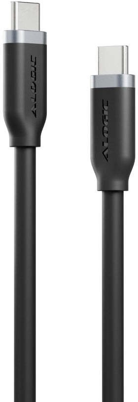 Kabllo USB C në USB C Elements Silicone, 2m, 240W 5A, e zezë