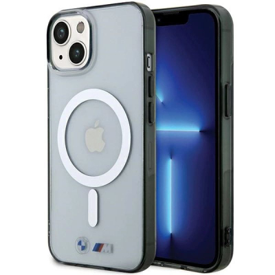 Mbulesë telefoni BMW BMHMP15SHCRS, MagSafe, për iPhone 15 6.1", transparente