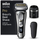 Rroje elektrike Braun Series 9 Pro 9486cc, stacion pastrimi dhe karikimi 5 nivele, Wet&amp;Dry, argjend
