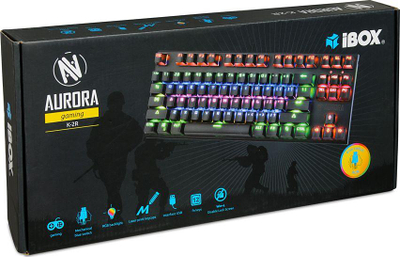 Tastierë iBox Aurora K-2R (IKGMK2R), US, e kaltër