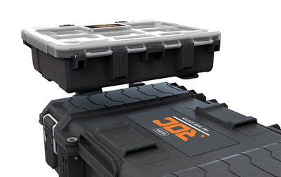 Kuti veglash Keter ROC PRO GEAR 2.0 Modular Organizer, sistem modular, trup i fortë, gri