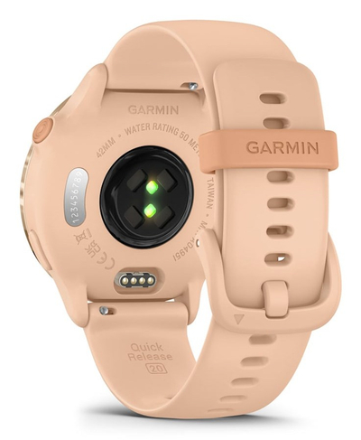 Ora inteligjente Garmin Vivoactive 6, ekran AMOLED, GPS, ngjyrë rozë e çelët
