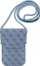 Çantë për smartphone Guess 4G Metal Script Logo GUOWBP4SNSB, lëkurë ekologjike, rrip i rregullueshëm, blu