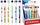 Set stilolapsa të fshirshëm Starpak Space, 24 copë, blu