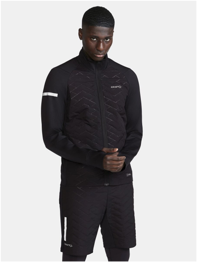 Xhaket vrapimi për meshkuj Craft ADV SubZ Jacket 3, kundër erës, e zezë