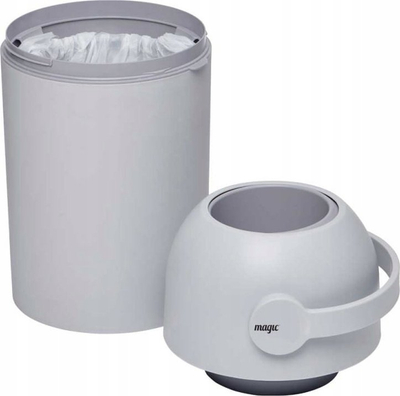 Kosh për pelena Diaper Bin, 40L, sistem mbyllje kundra erës, blu e çelët