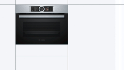 Furrë me avull Bosch CSG636BS3, 47L, inox me xham të zi