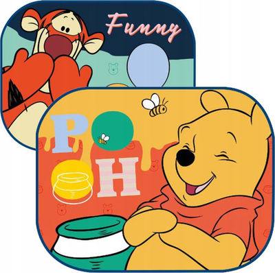 Mbrojtëse dielli për makina Seven, Disney Winnie the Pooh, set, shumëngjyrëshe
