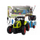 Lodër traktor me pult, Traktor R/C, rimorkio, bateri rikarikueshme, jeshil e zi