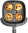 Fritezë me ajër të ngrohtë Tefal EY1458 Easy Fry Compact, 1300W, e vogël, e zezë