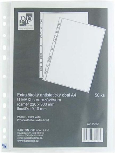 Fasikëll transparente Karton P+P, A4, 50 copë 
