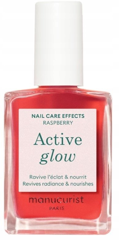 Llak thonjsh Manucurist Active Glow Raspberry, kujdes ushqyes, 15ml, rozë