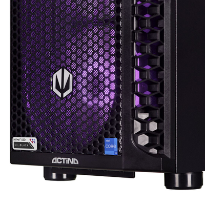 Kompjuter Actina ENDORFY, Intel Core i5-12400F, 16GB RAM, 1TB SSD, RTX 4060, i zi