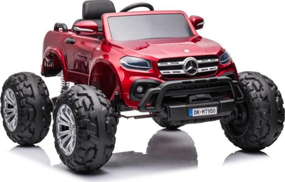 Makina elektrike për kalamaj Mercedes DK-MT950 4x4, me bateri, e kuqe me shkëlqim