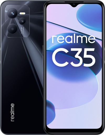 Телефон Realme C35, 6.6\", 4GB 128GB, црн