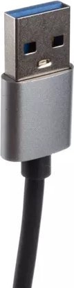 HUB USB Izoxis, 4 porta 3.0 2.0, trup alumini, gri