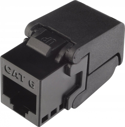 Modul rrjeti Solarix CAT6 UTP RJ45, vetë krimpues, i zi