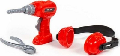 Set lodrash veglash Polesie Tool Set 91093, kaçavidë dhe pince, e kuqe