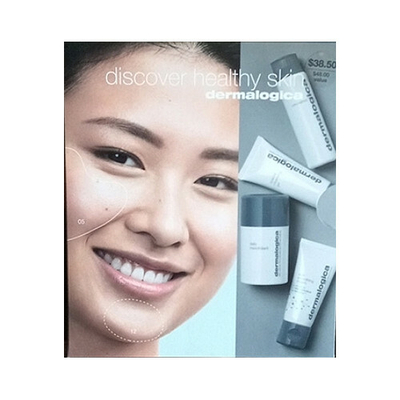Set për lëkurë Dermalogica Discover Healthy Skin, vaj pastrues për fytyrë 30 ml + xhel për pastrimin e fytyrës 15 ml + pluhur eksfoliues 13 g + krem hidratues për lëkurë 13 ml