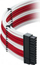 Set kabllosh CableMod ZUAD-1024, për Corsair RM RMx, ModFlex, i bardhë me të kuqe