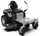 Traktor lëndinëkoses Gudnord ZT 107, motor 546 cm³, platformë kositjeje 107 cm, i kuq