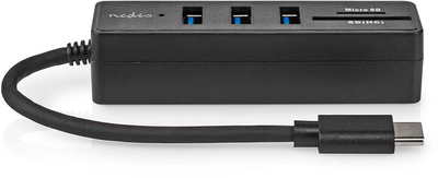 USB hub Nedis, 5 porte, USB-C, 3x USB 3.2 Gen 1, SD & MicroSD