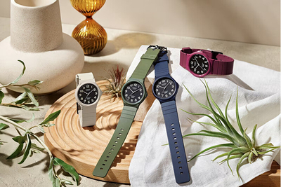 Orë për meshkuj Casio, e gjelbërt