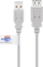 Kabllo USB Goobay USB A në USB A, 3 m, gri