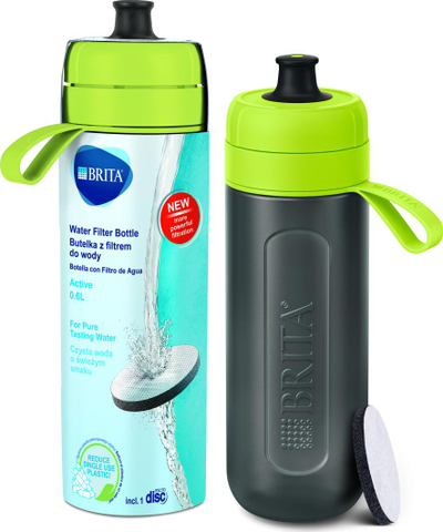Shishe me filtër Brita fill & go Active, 600ml, e gjelbërt