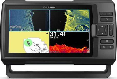 Fishfinder Garmin Striker Vivid 9sv, 9", CHIRP ClearVü SideVü, me GPS