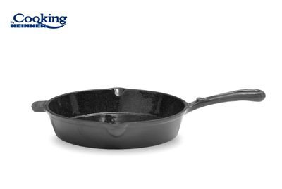 Tigan mermeri Heinner Marble Frying Pan, 26 cm, gize e emaluar, gri