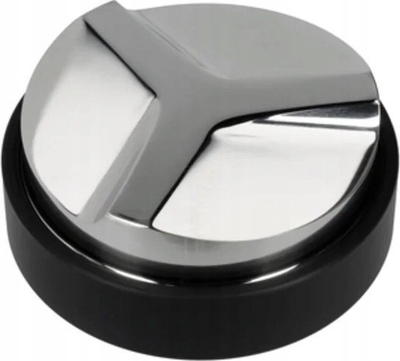 Tamper kafeje Motta, 57 mm, çelik inox, argjendtë