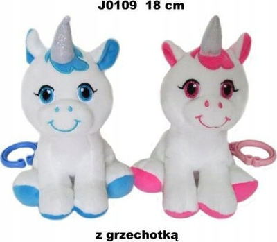 Loder pelushi nje­brires SUN DAY J0109, 18 cm, me zile, e bardhe