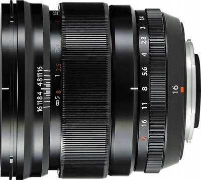 Objektiv Fujifilm XF 16mm F1.4 R WR, X-Mount, ngjyrë e zezë