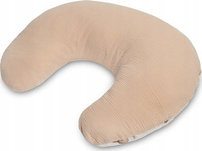 Jastëk për me i dhon gji MUSLIN GROVE, pambuk muslin, mbushje silikon, kafe
