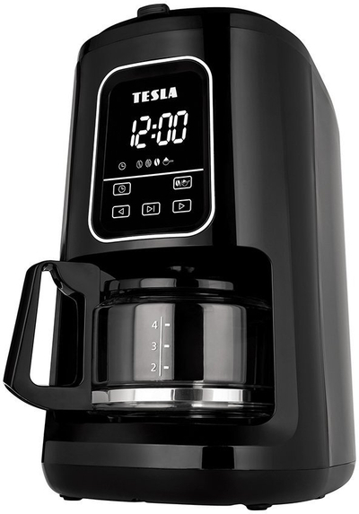 Aparat kafeje Tesla CoffeeMaster ES400, me mulli brenda, 0.6L, i zi