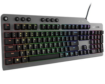Гејминг тастатура Lenovo Legion K500, механичка Red Switch, RGB, црна